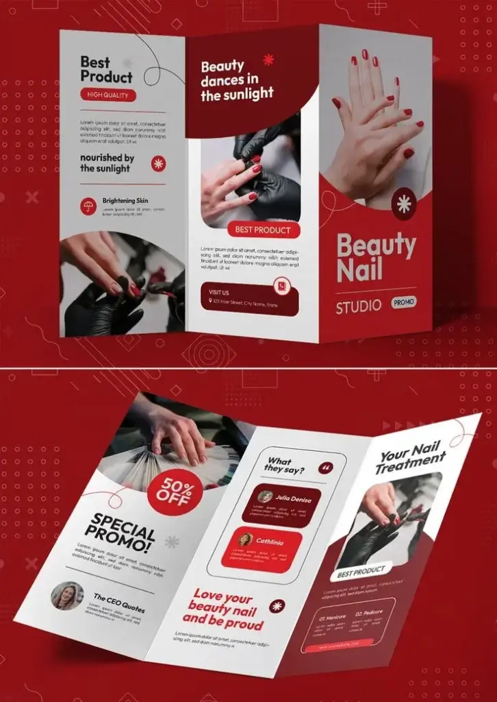 Bi-Fold Brochures GLOSSY 8.5X11"