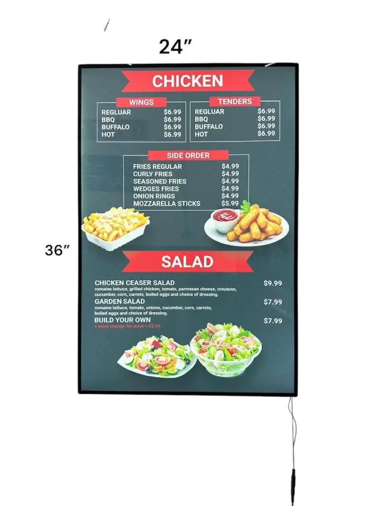 C001A-A2 60X120 POSTER RACK LIGHT BOX