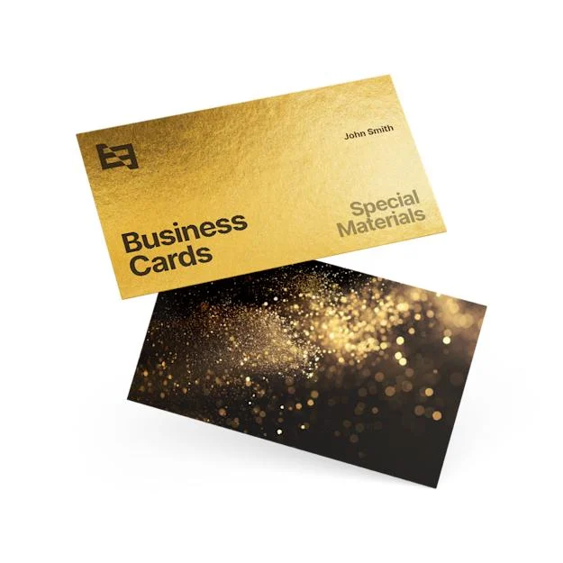 Business card Foil Accent on Standard Matte 3.5" x 2" /14pt thickness